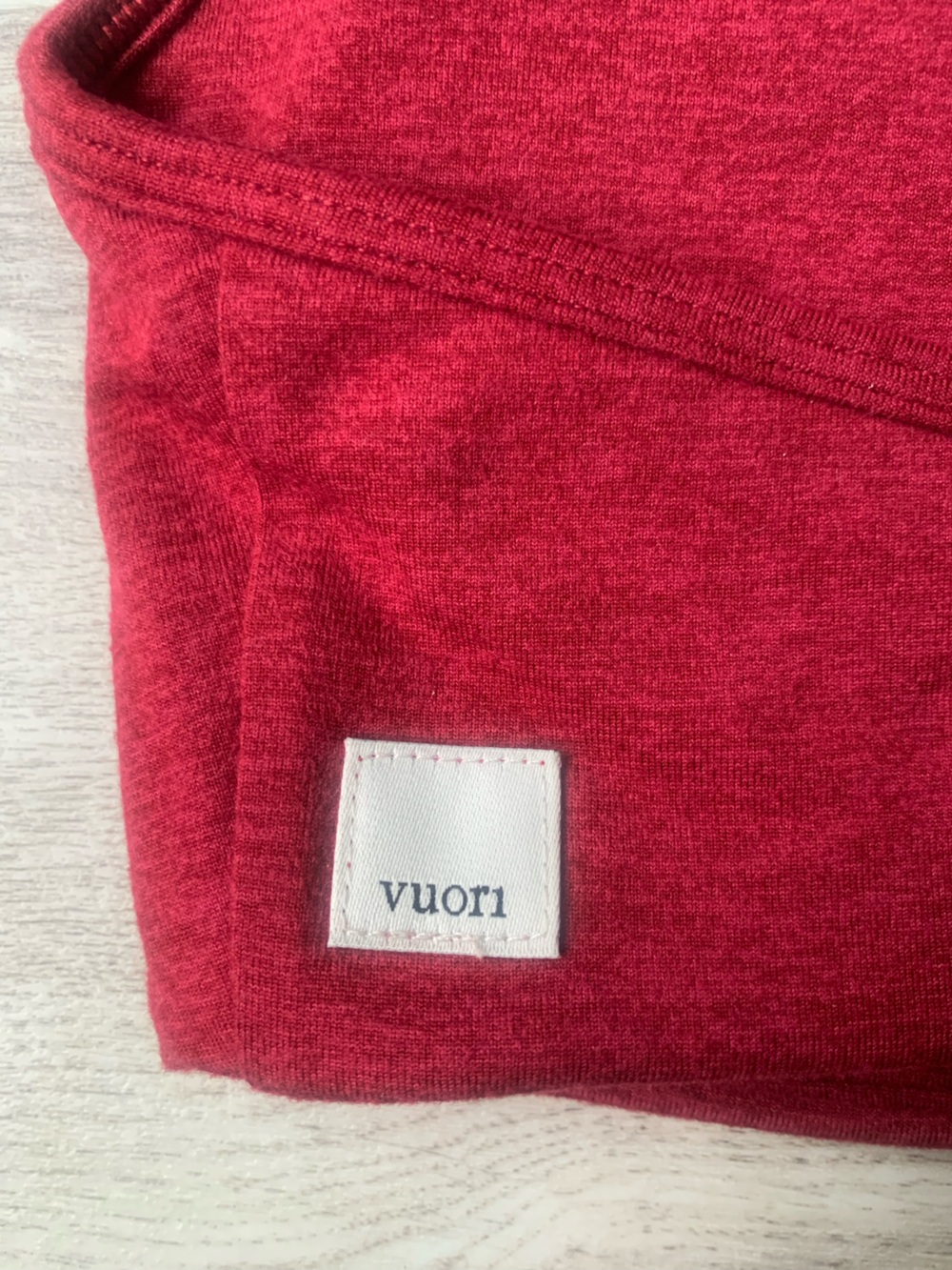 NWOT! Vuori Halo Essential Sports Bra style #VW1110  color Mahogany Heather - Picture 5 of 9